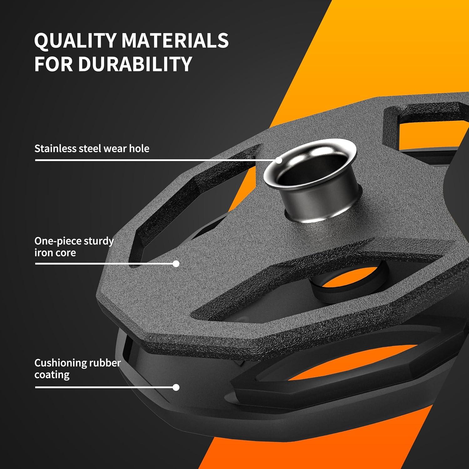 Hantelscheiben 1,25kg 2,5kg 5kg 10kg Gusseisen 30mm Gummiert