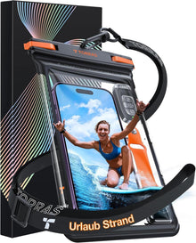 Wasserdichte Handyhülle IPX8 Zertifiziert 8.0 Zoll Schwarz