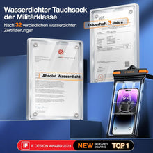 TORRAS wasserdichte Handyhülle [IPX8 Zertifiziert] 8.0 Zoll