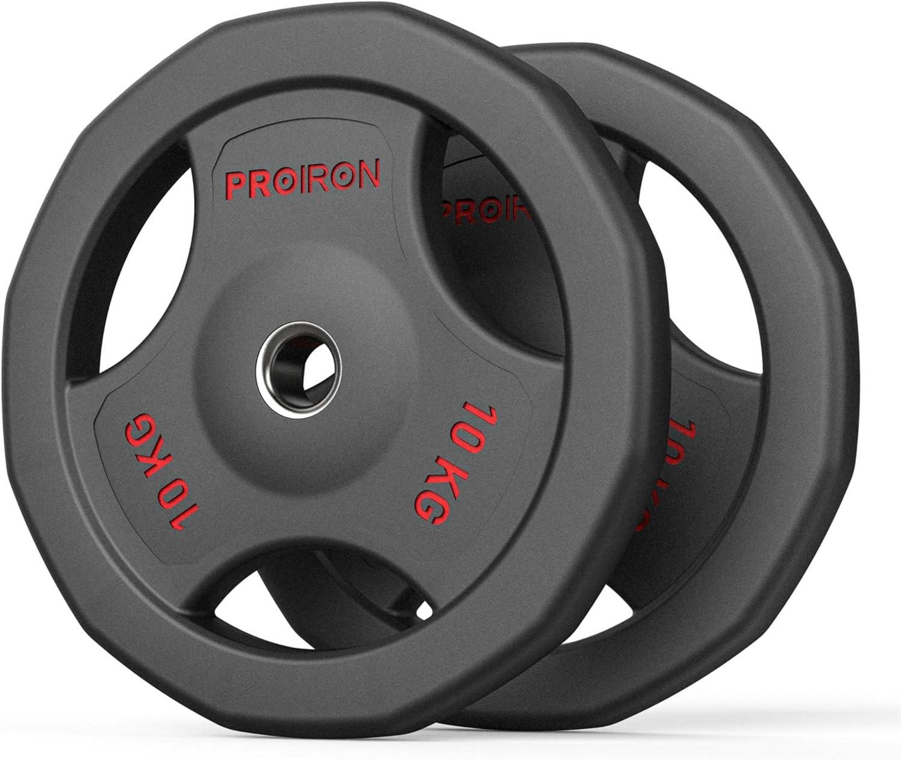 Hantelscheiben 30mm 1,25kg 2,5kg 5kg 10kg Gusseisen Gummiert
