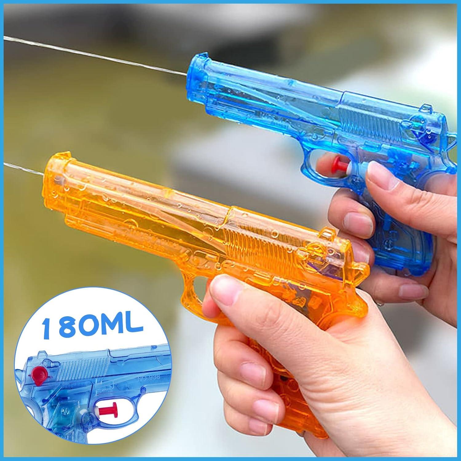 4er Set Mini Wasserpistolen für Kinder, Wasserspritzspielzeug