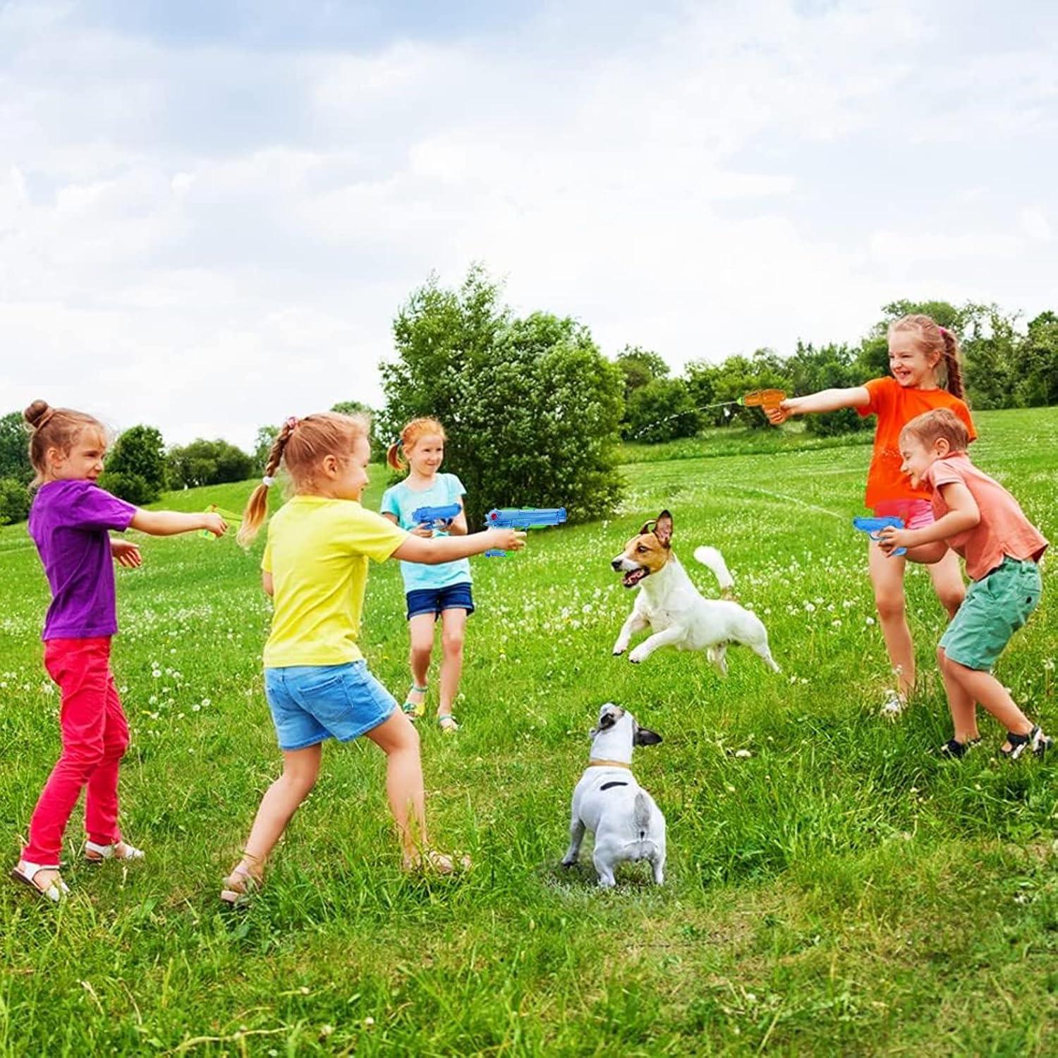 4 Wasserpistolen Set Kinder Mini Spritzpistole Kunststoff