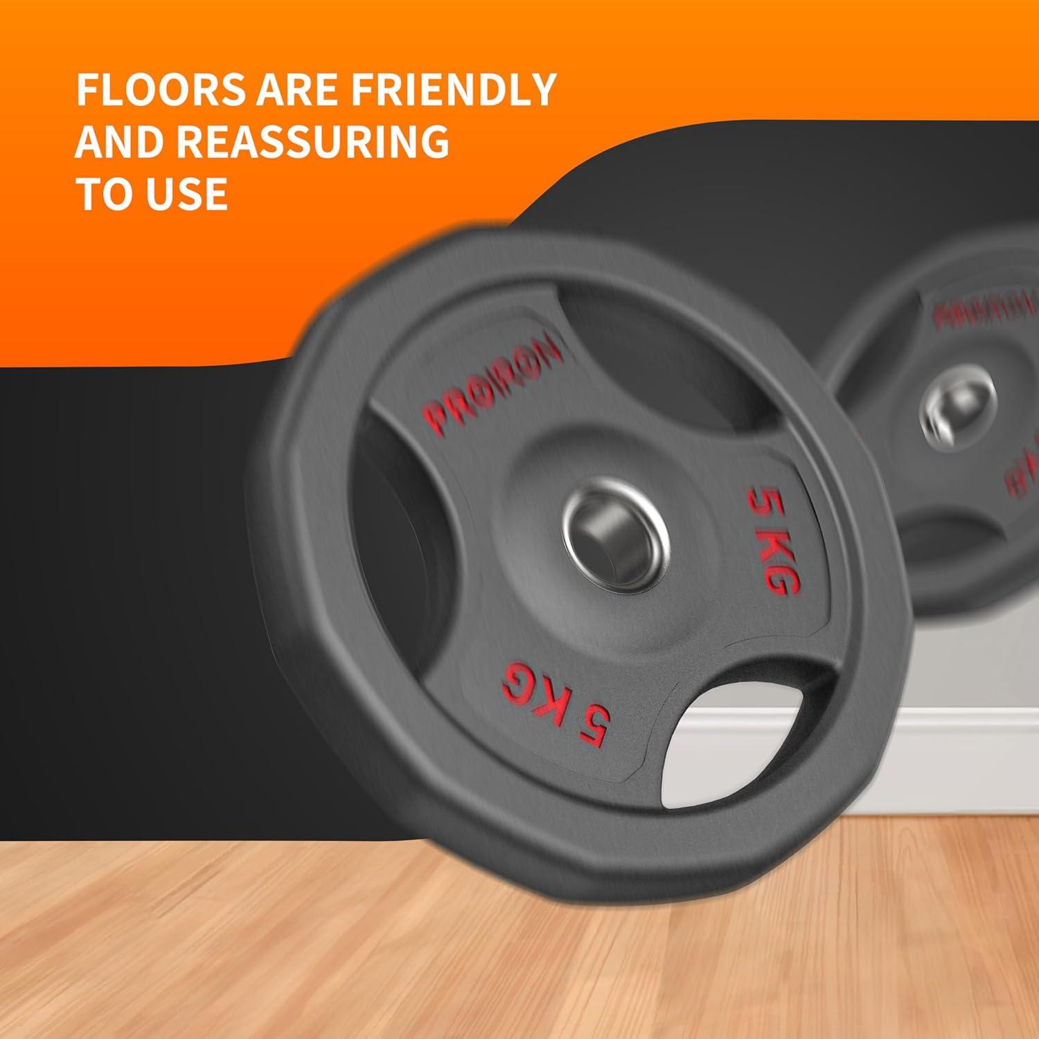 Hantelscheiben 30mm Gusseisen 1,25kg 2,5kg 5kg 10kg Gummiert