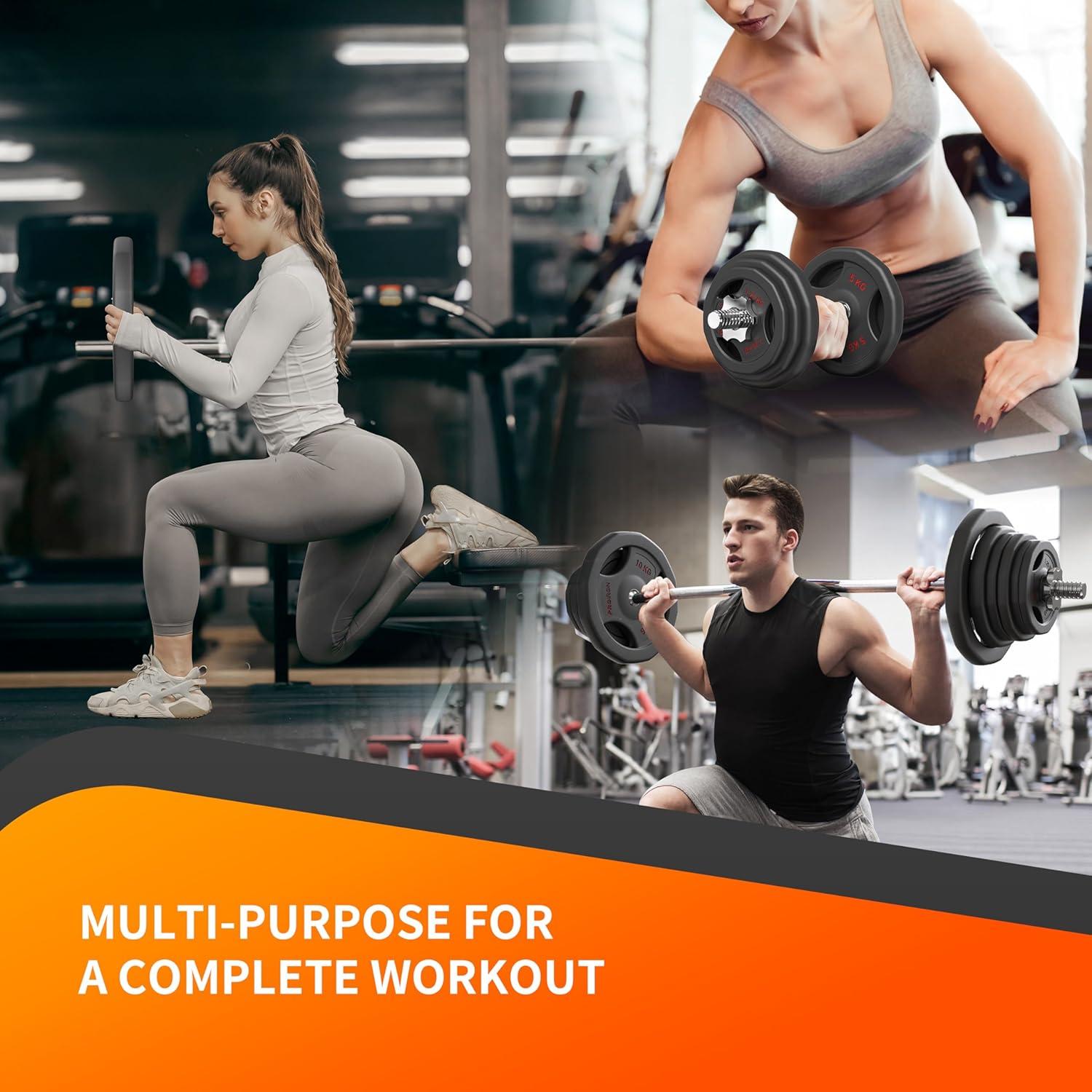 Hantelscheiben 30mm Gusseisen 1,25kg 2,5kg 5kg 10kg Gummiert