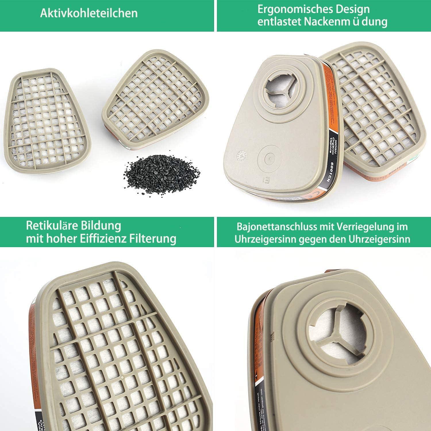 Chemische Atemschutzmaske mit Dual-Filtrationssystem