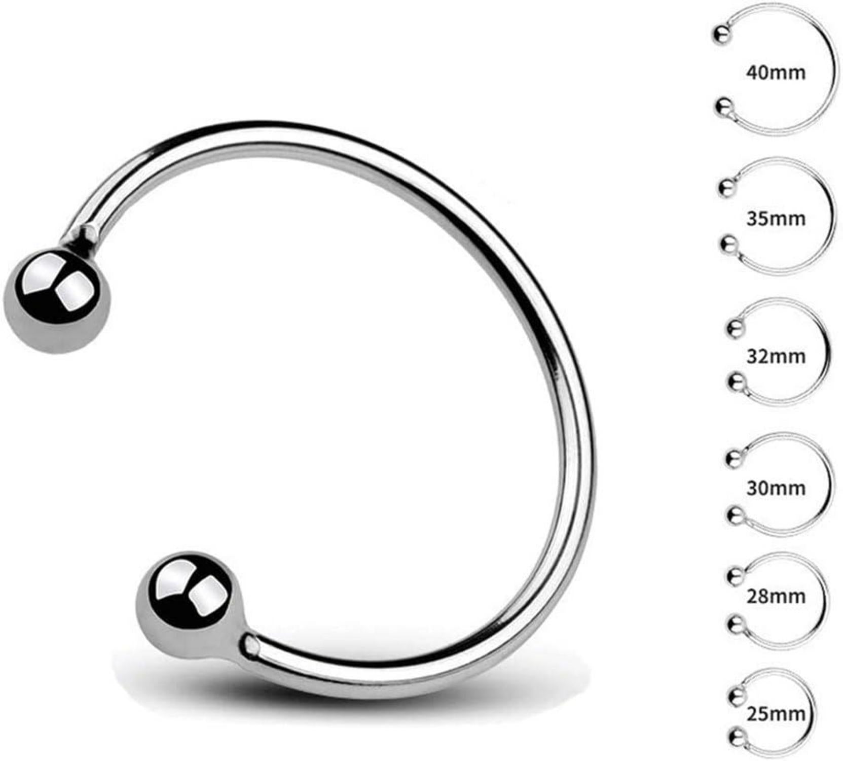 Edelstahl Penisring Metall Cockring Set Rückhaltung