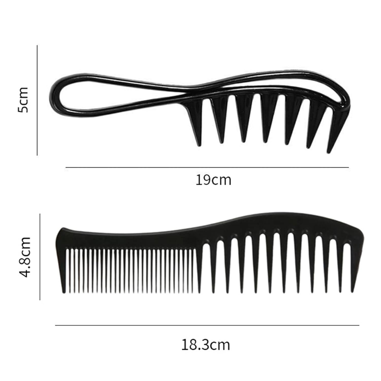 Professioneller Haarkamm Set für Frauen Männer Schwarz