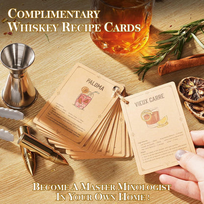 XL Whiskeyset mit Whiskeygläser und 6 Whiskeysteine