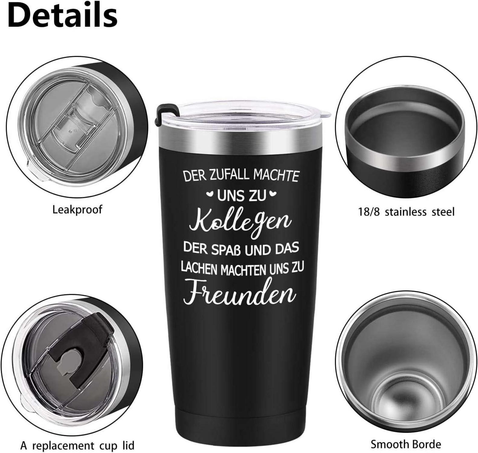 Abschiedsgeschenk Kollegen Tasse 20oz Camping Becher - Lustiger Spruch - 600ml