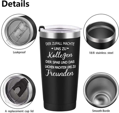 Abschiedsgeschenk Kollegen Tasse 20oz Camping Becher - Lustiger Spruch - 600ml