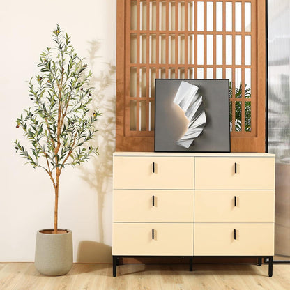 Künstlicher Olivenbaum mit Naturholzstamm, 180cm