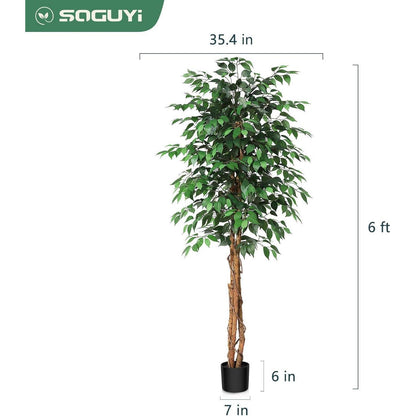 Kunstpflanze Ficusbaum 180 cm - Große Künstliche Pflanzen