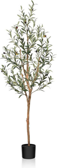 Künstlicher Olivenbaum 150cm mit Naturholzstamm und lebensechten