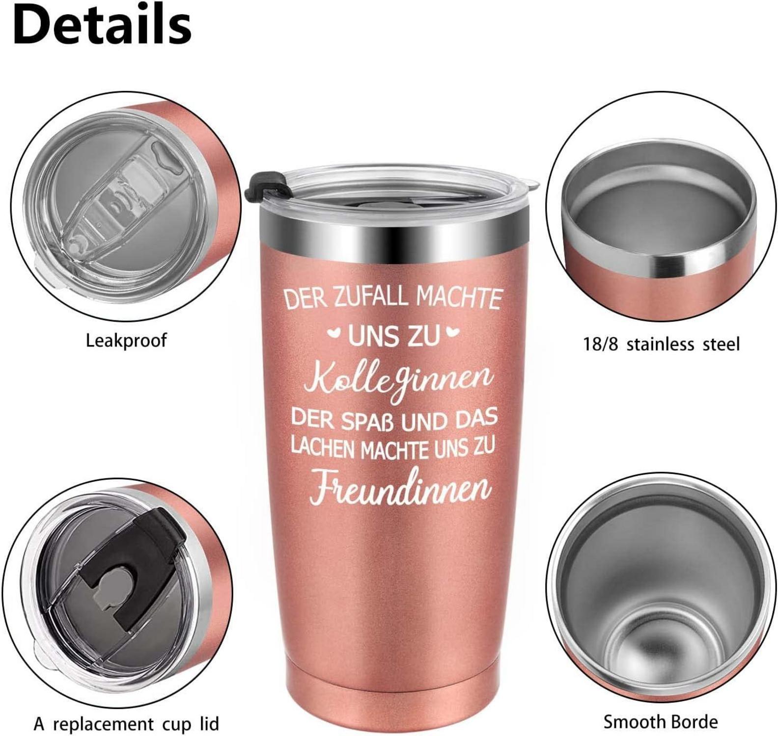Abschied Kollegin Geschenk 20oz Doppelwandig Trinkbecher mit Deckel