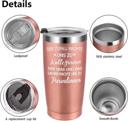 Abschied Kollegin Geschenk 20oz Doppelwandig Trinkbecher mit Deckel