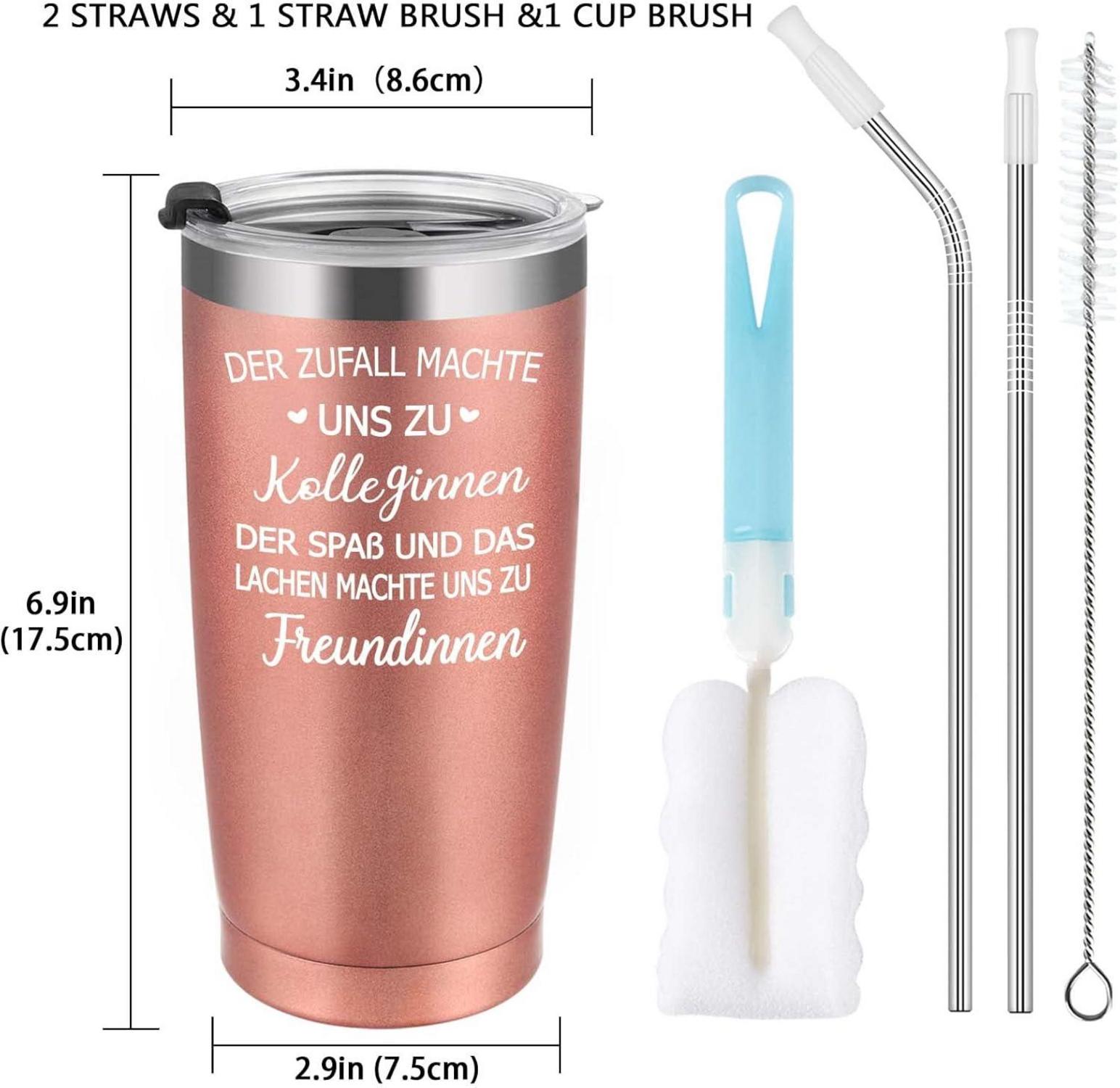Abschiedsgeschenk Kollegin Thermobecher Doppelwandig 600ml