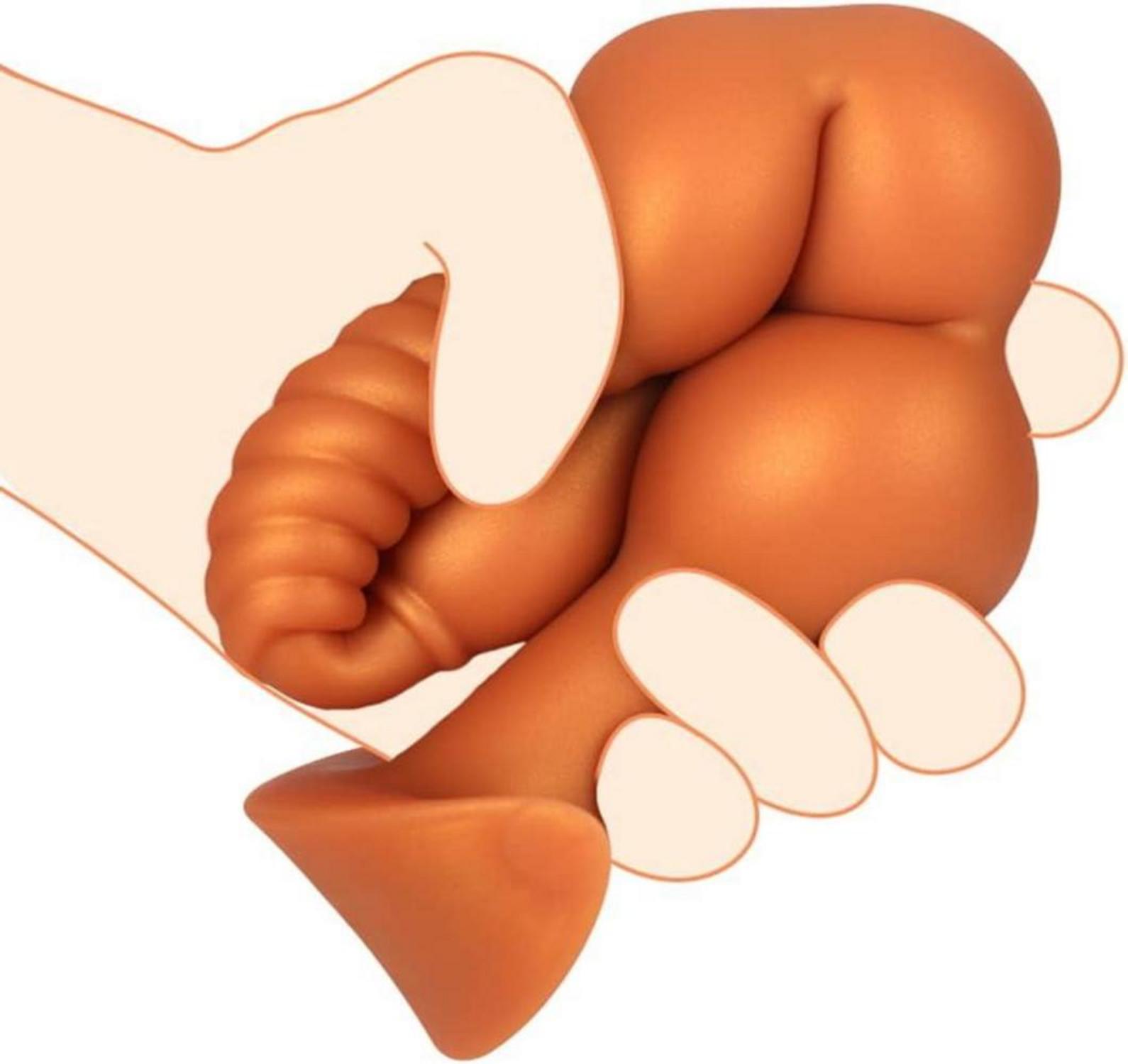 Anal Butt Plug abnehmbarer Fuchsschwanz Flüssiges Silikon BDSM Erotik