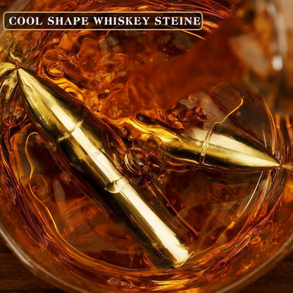 Whiskyset mit 2 Whiskeygläser 6 Steine Geschenk für Papa