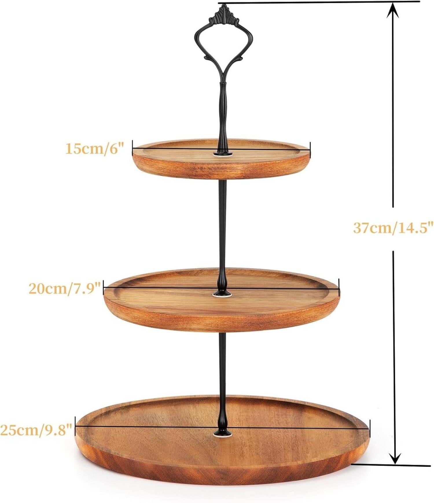 Etagere Cupcake Ständer Holz Kuchenplatte Servierständer Vintage