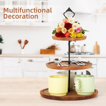Etagere Cupcake Ständer Holz 3 Etagen Servierständer Hochzeit