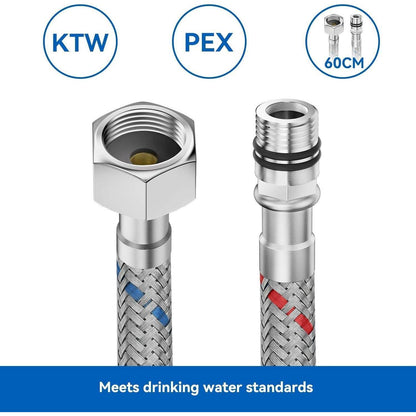Auralum Schwarz Matt Waschtischarmatur 360 Grad drehbar