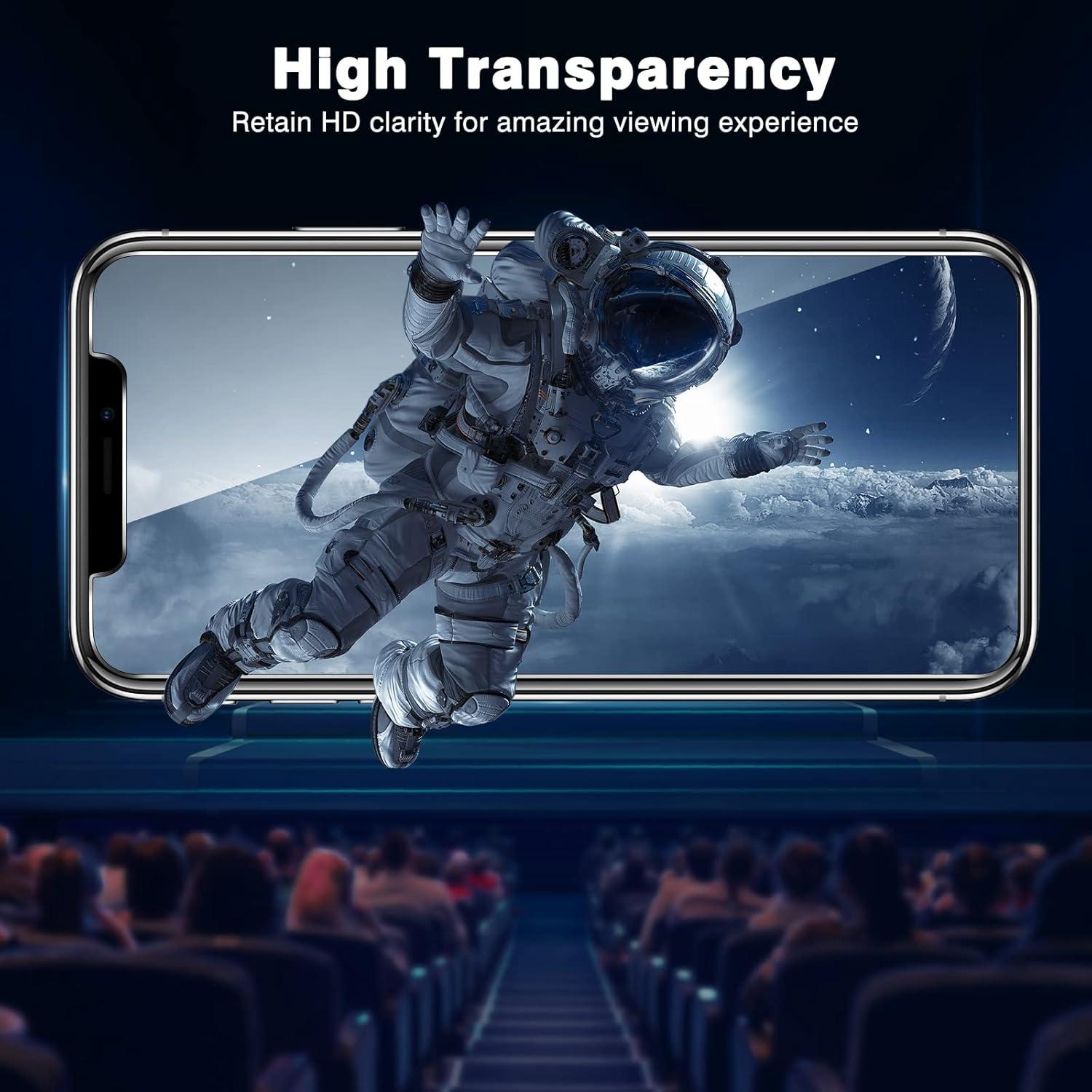 Panzer Schutzglas für iPhone 11 Pro X XS 9H Härte 2 Stück