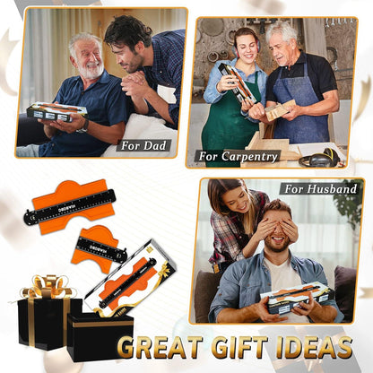 Konturenlehre 3 Größen Männer geschenke Vatertagsgeschenk Orange 38cm