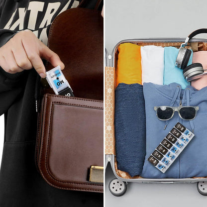 Opret Tablettenbox 7 Tage 2 Fächer Morgens Abends Abnehmbar Pillendose Tabletten Wochenbox