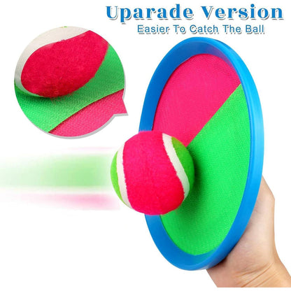 Klettballspiel für Kinder Set 4 Schläger 4 Bälle 1 Outdoor