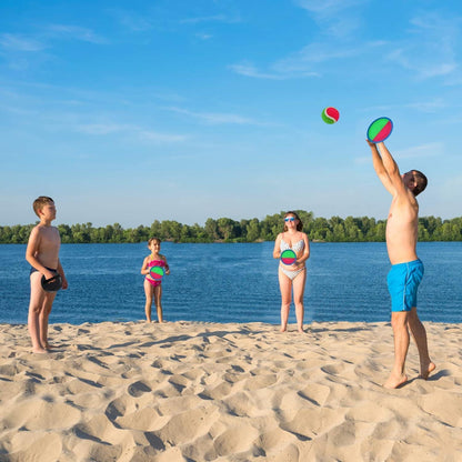 Klettballspiel für Kinder Set 4 Schläger 4 Bälle 1 Outdoor