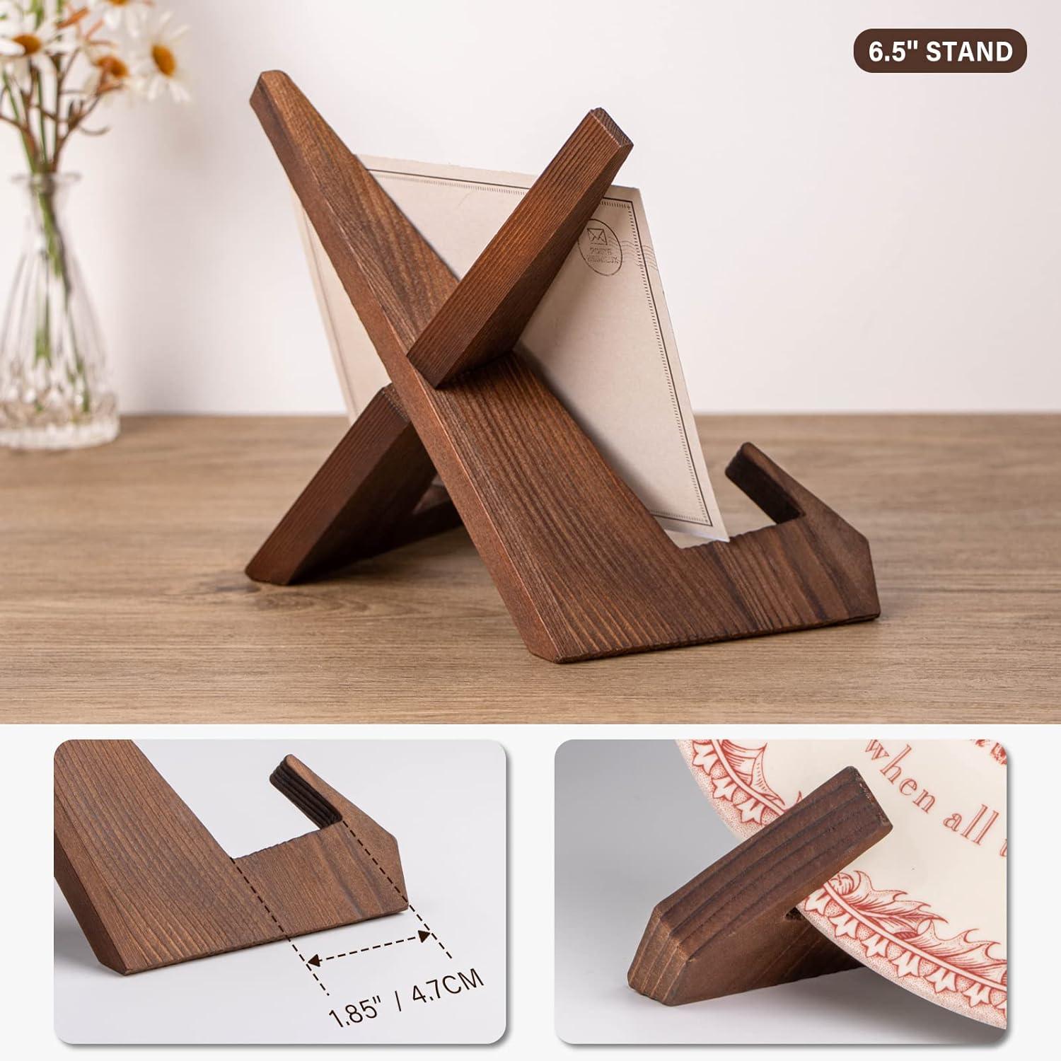 Tellerständer 6.5 Zoll Holz Aufsteller Deko Ausstellung 1 Stück