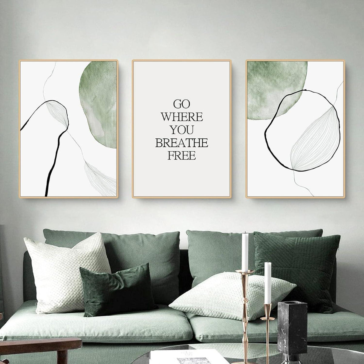 3-teiliges Poster Set: Natur & Blumen, 30x40cm