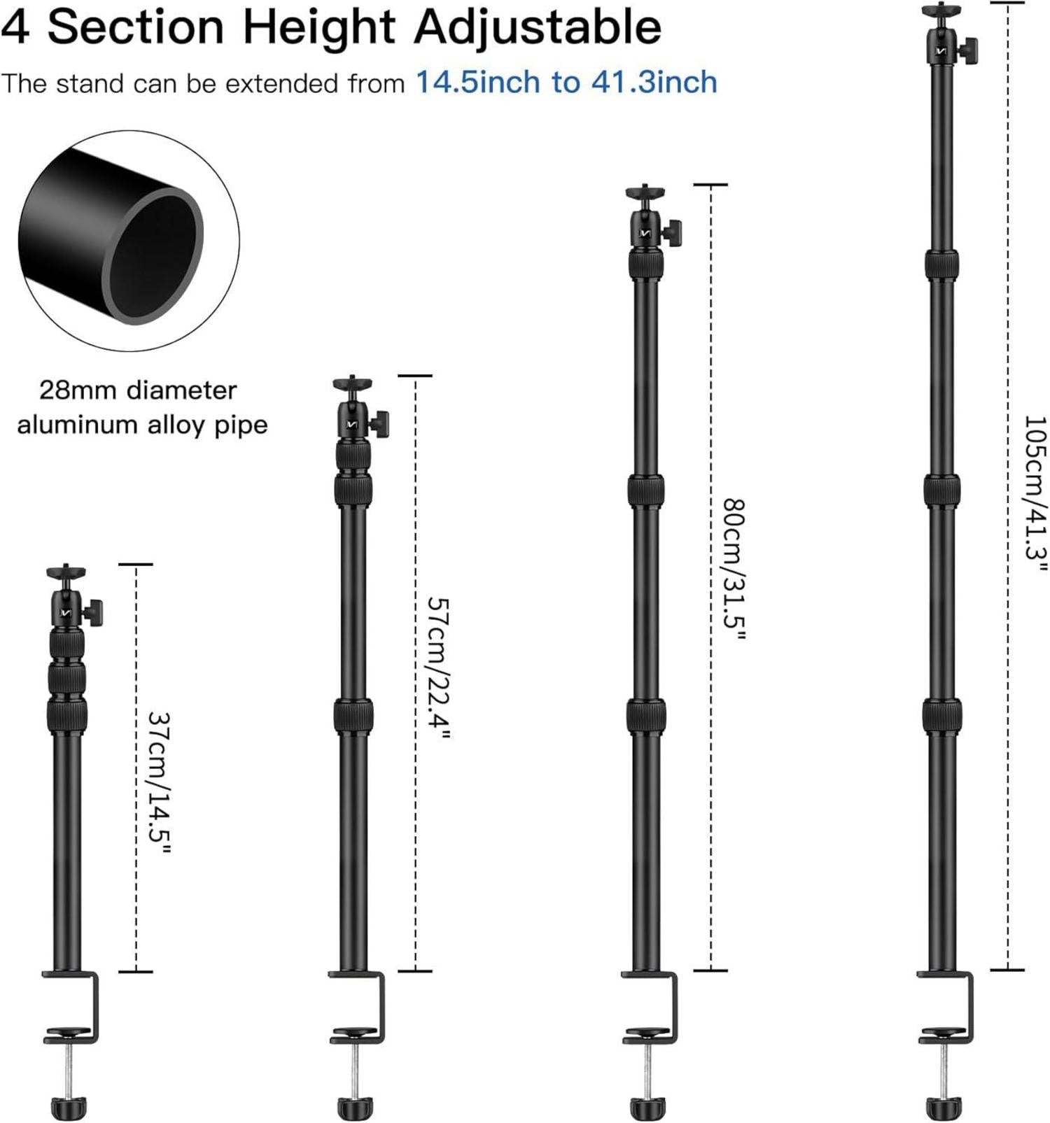 Kamera Tischstativ für DSLR Canon 37cm-105cm Handy Stativ