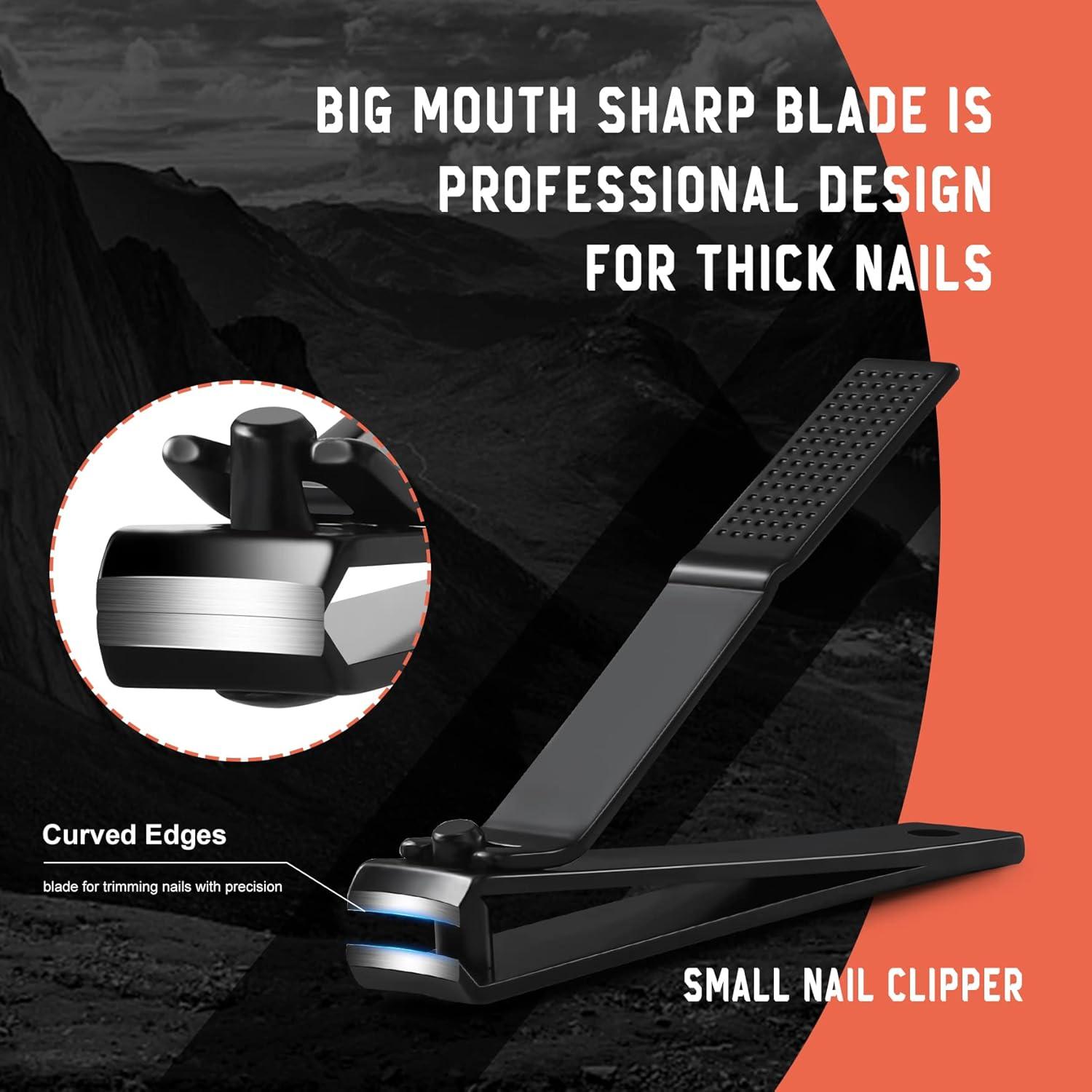 Nagelknipser Set Ultra Wide Jaw Opening Premium Edelstahl Sharp Sturdy