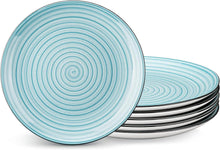 Speiseteller Set 6 Personen Steingut Ø 26,8 cm Teller Set
