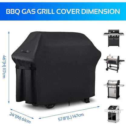 DOBINGER Grillabdeckung 210D Oxford Wetterfest UV-Schutz