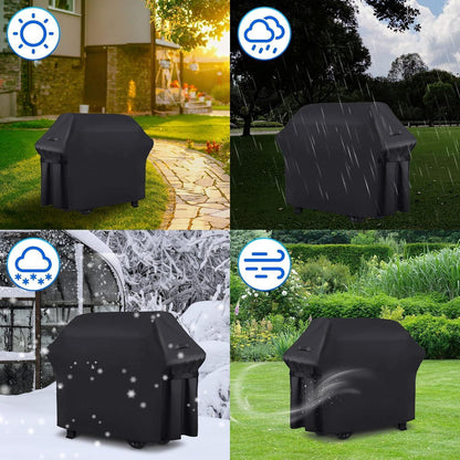 DOBINGER Grillabdeckung 210D Oxford Wetterfest UV-Schutz