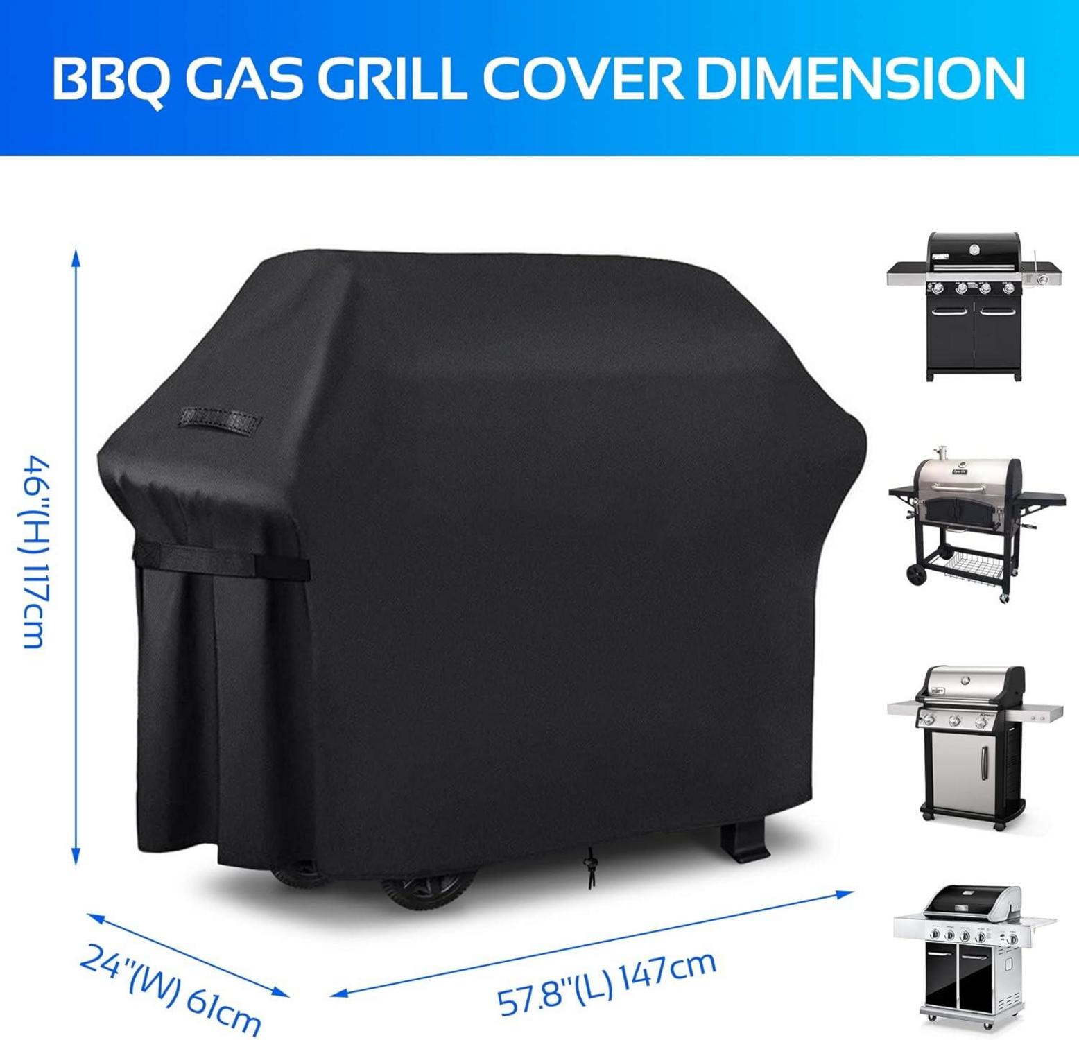DOBINGER Grillabdeckung 210D Oxford Wetterfest UV-Schutz