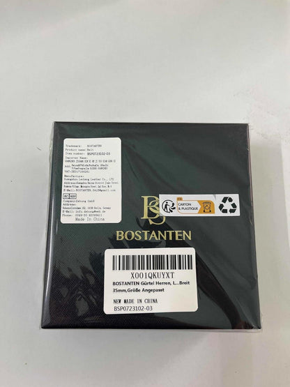 BOSTANTEN Herren Ledergürtel Ratsche Automatik Business Anzug 35mm