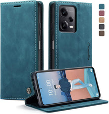 Xiaomi Redmi Note 12 Pro 5G Hülle Premium Leder Flip Tasche Magnet