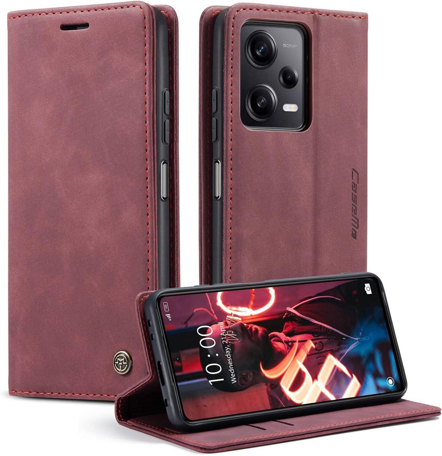 Handyhülle Xiaomi Redmi Note 12 Pro 5G Poco X5 Pro 5G Weinrot