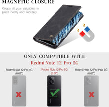 Xiaomi Redmi Note 12 Pro 5G Handyhülle Premium Leder Schwarz