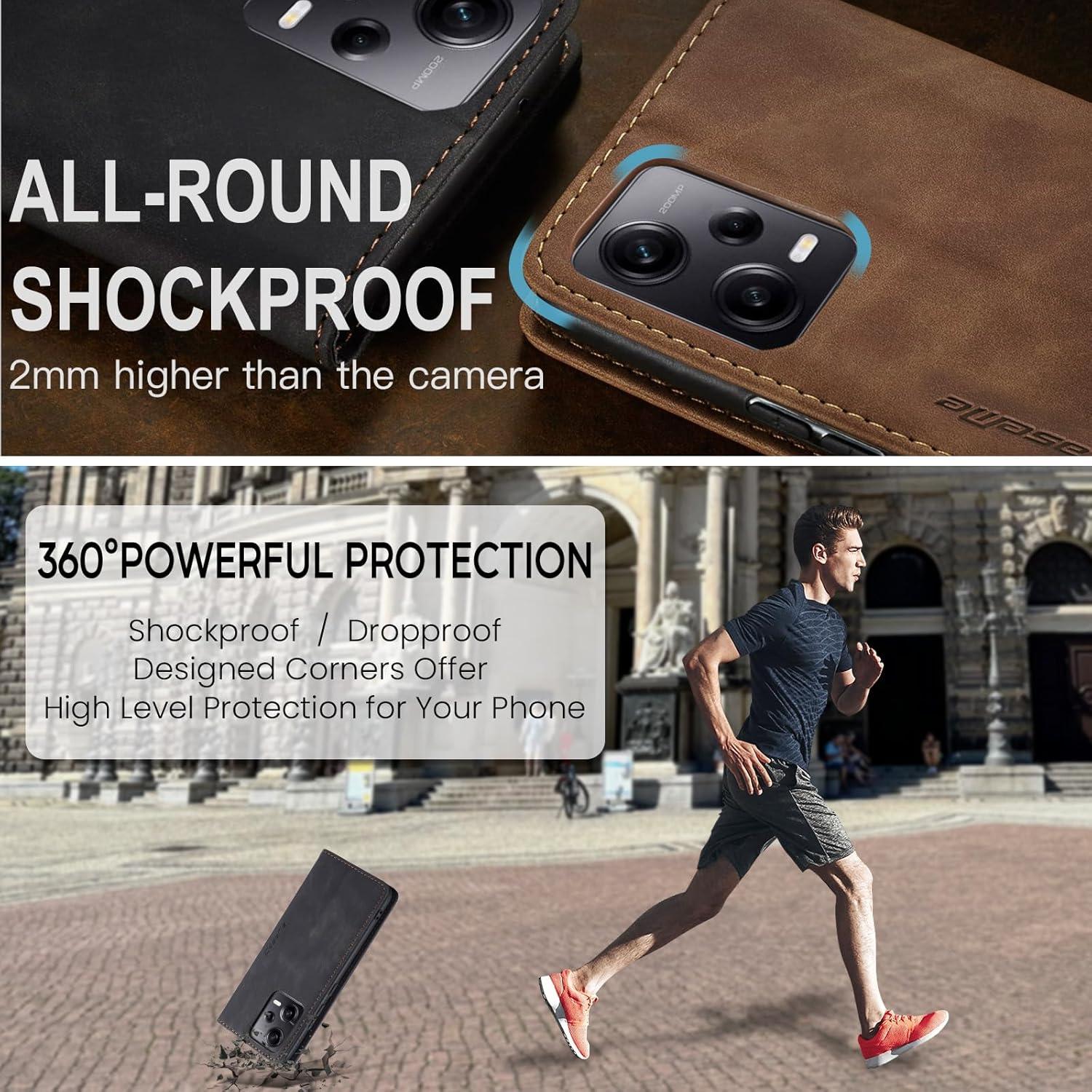 Handyhülle für Xiaomi Redmi Note 12 Pro 5G Poco X5 Pro 5G Schwarz