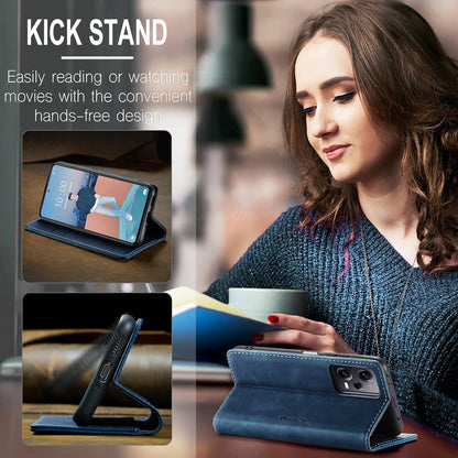 KZB Xiaomi Redmi Note 12 Pro 5G PU Leder Flip Hülle Blau