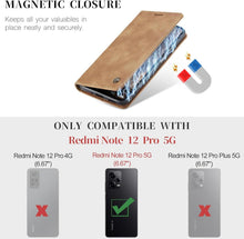 Xiaomi Redmi Note 12 Pro 5G Hülle Premium Leder Klapp Tasche