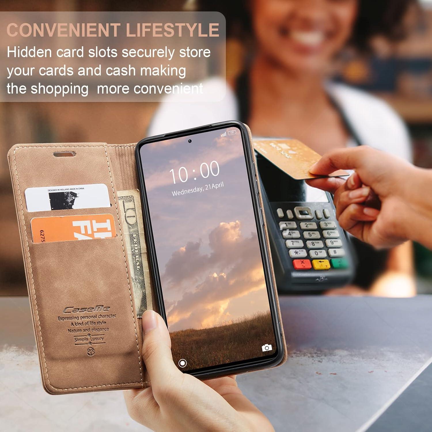 Handyhülle Xiaomi Redmi Note 12 Pro 5G Poco X5 Pro 5G Lederhülle Braun