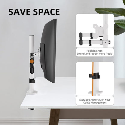 Bracwiser Monitor Halterung Schwenkbarer 13-32 Zoll Höhenverstellbar