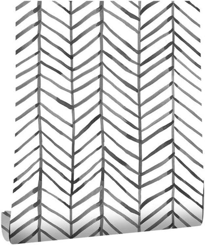 Selbstklebende Streifen Tapete Wasserfest Vinyl Film 0.4W x 6L m