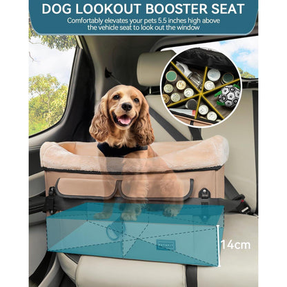 Hunde Autositz für Rückbank – Bequem & Sicher (M)