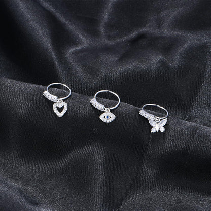 Mayhoop 20G Nasenpiercing Fake Chirurgenstahl CZ-Stein 10mm